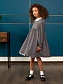 Платье двойное - верхнее платье и нижнее хлопковое платье с кружевом в цвете: Серый Ole! Twice - фото 8