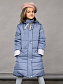 Куртка пальто с капюшоном Зима в цвете: Голубой Ole! Twice - фото 2