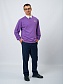 Свитшот со съемным воротником и шевроном в цвете: Фиолетовый Ole! Twice - фото 5