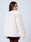 Меховое пальто укороченное с натуральным утеплителем в цвете: Молочный Ole! Twice - фото 8