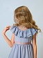 Платье с двойной оборкой и завышенной талией в цвете: Голубой Ole! Twice - фото 5