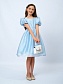Платье из легкой ткани с жемчужным блеском в цвете: Светло-Голубой Ole! Twice - фото 5