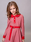 Платье с контрастным воротником и манжетами в цвете: Красный Ole! Twice - фото 1