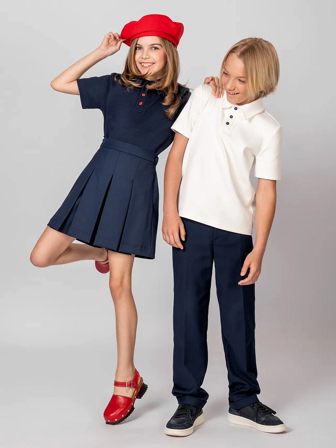 Поло с коротким рукавом унисекс в цвете: Белый Ole! Twice - фото 4