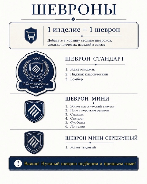 Шеврон Ломоносовкая школа