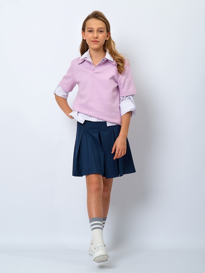 Рубашка с карманами из модала в цвете: Белый Ole! Twice - фото 2