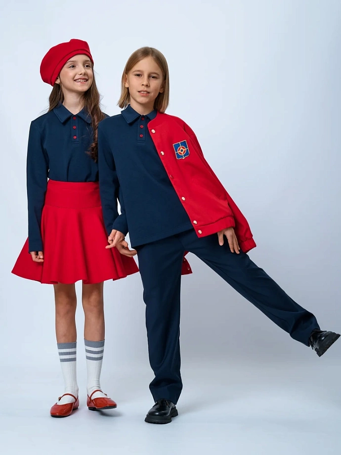 Поло с длинным рукавом унисекс в цвете: Синий Ole! Twice - фото 4