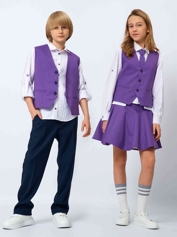 Жилет классический унисекс в цвете: Фиолетовый Ole! Twice - фото 1