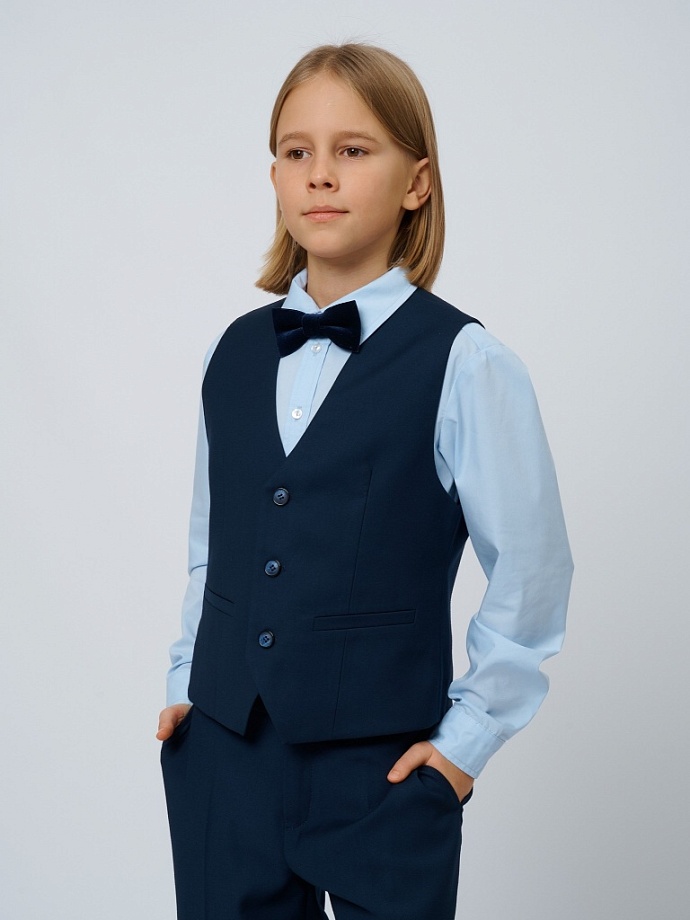 Жилет классический в цвете: Синий Ole! Twice - фото 7