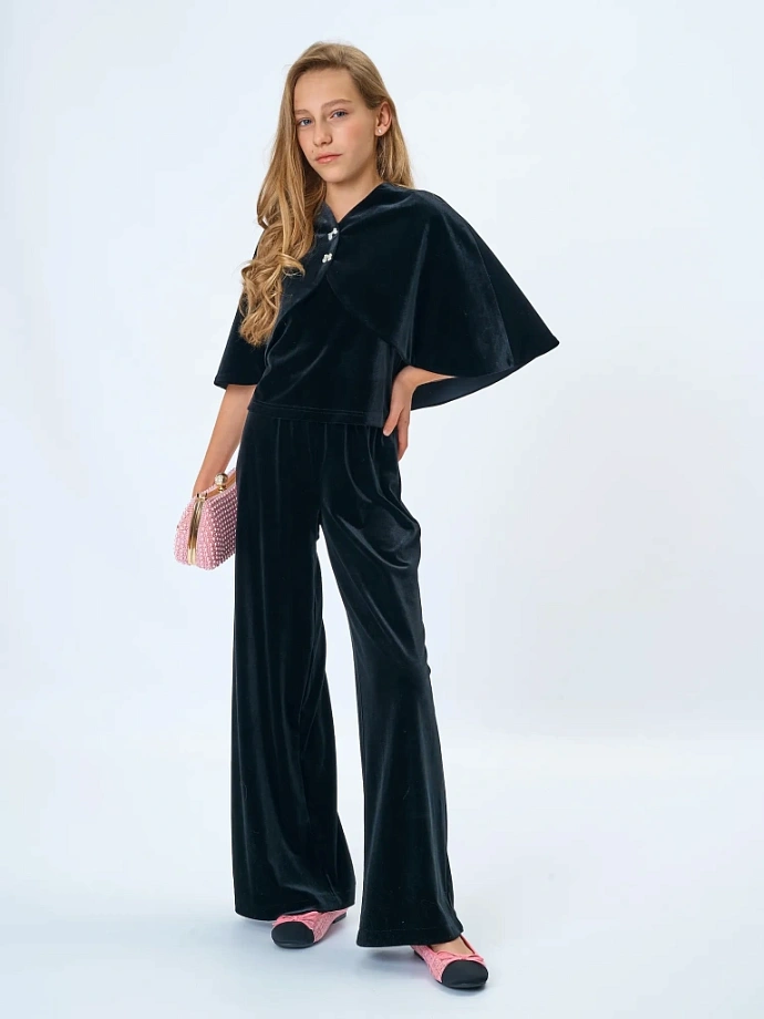 Топ из бархата в цвете: Черный Ole! Twice - фото 3