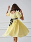 Платье с драпировкой в романтичном стиле в цвете: Желтый Ole! Twice - фото 2