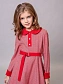 Платье с контрастным воротником и манжетами в цвете: Красный Ole! Twice - фото 1