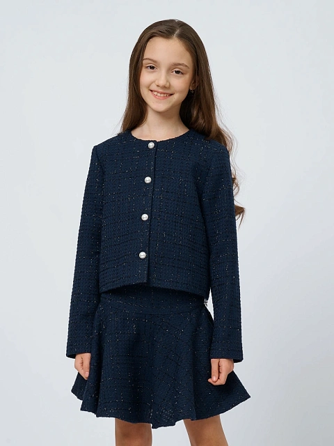 Юбка-солнце из твида