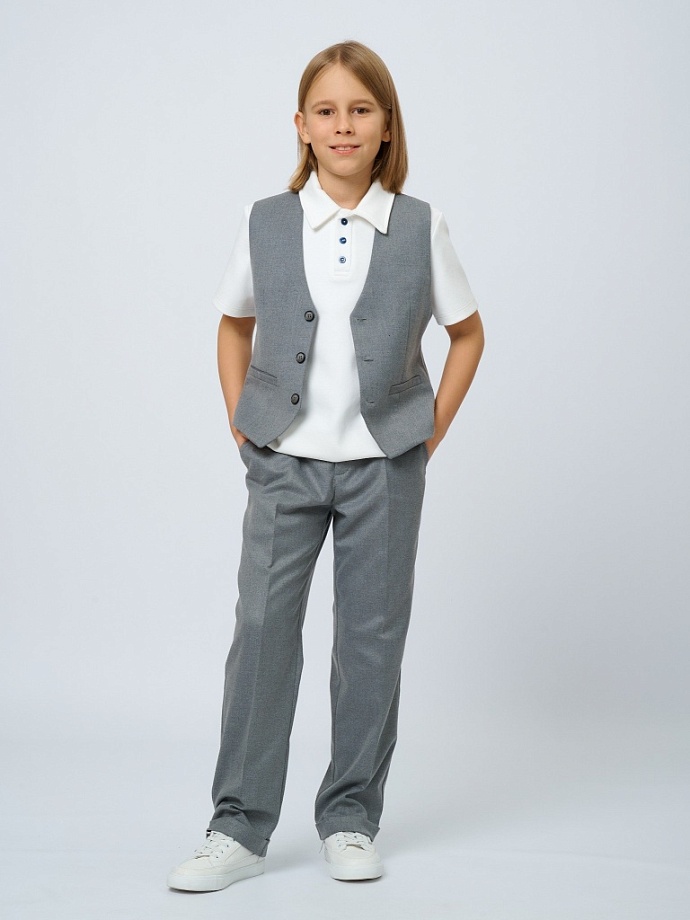 Жилет классический унисекс в цвете: Серый Ole! Twice - фото 7