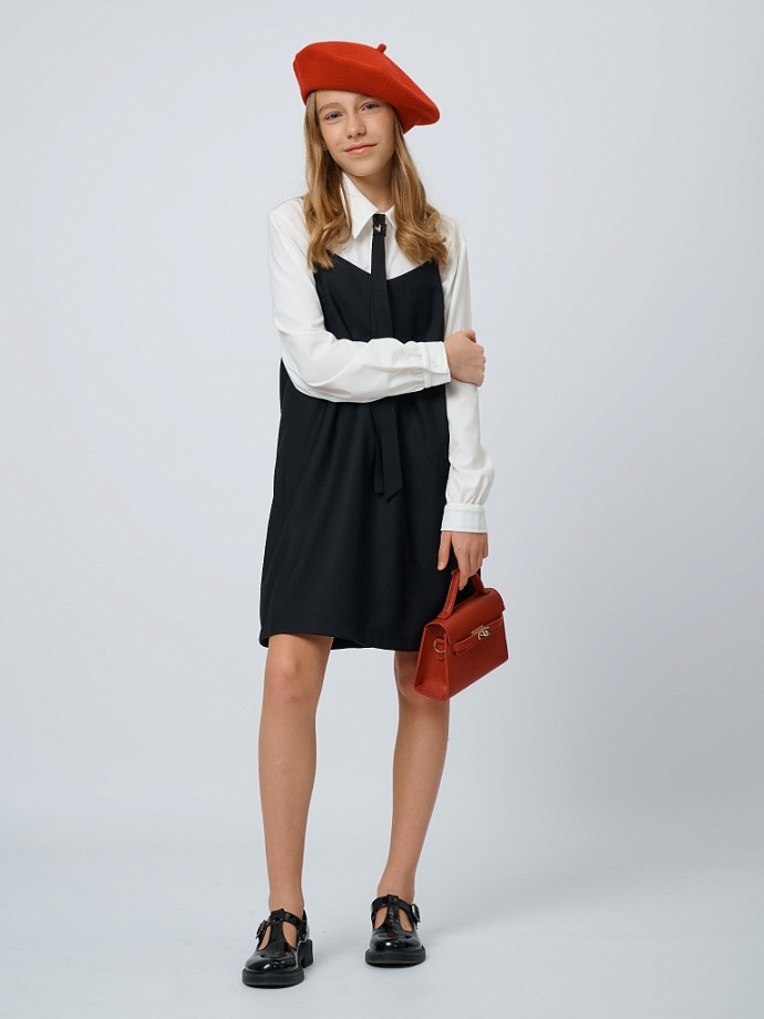 Рубашка с галстуком в цвете: Белый Ole! Twice - фото 5