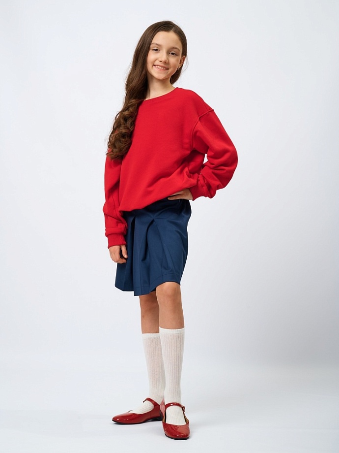 Свитшот со съемным воротником в цвете: Красный Ole! Twice - фото 4