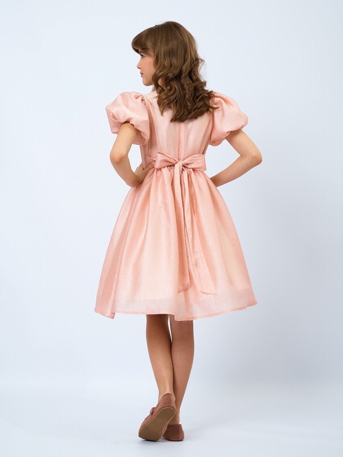 Платье из легкой ткани с жемчужным блеском в цвете: Розовый Ole! Twice - фото 2