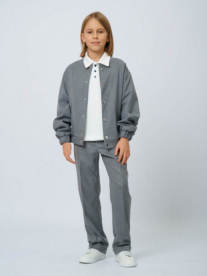 Поло с коротким рукавом унисекс с шевроном в цвете: Белый Ole! Twice - фото 5