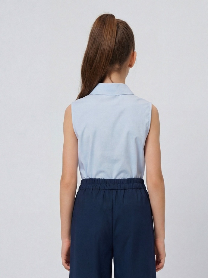 Блуза без рукавов в цвете: Голубой Ole! Twice - фото 2