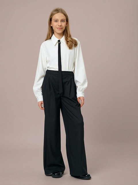 Брюки школьные широкие (палаццо)