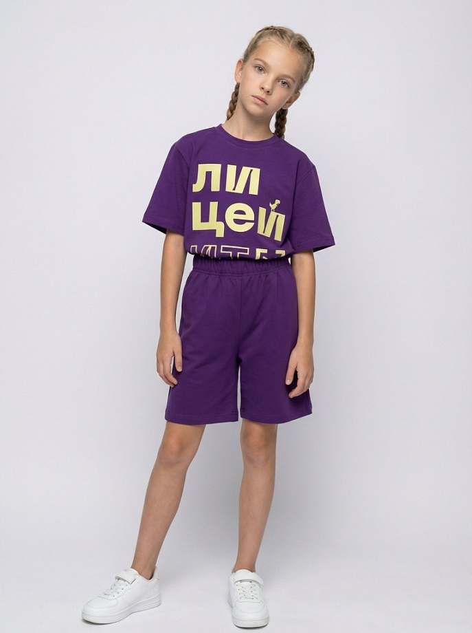Футболка из премиального хлопка в цвете: Фиолетовый Ole! Twice - фото 3