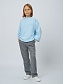 Свитшот со съемным воротником с шевроном в цвете: Голубой Ole! Twice - фото 5