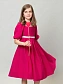 Платье с драпировкой в романтичном стиле в цвете: Фуксия Ole! Twice - фото 1