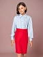 Юбка-карандаш из трикотажа "джерси" в цвете: Красный Ole! Twice - фото 1