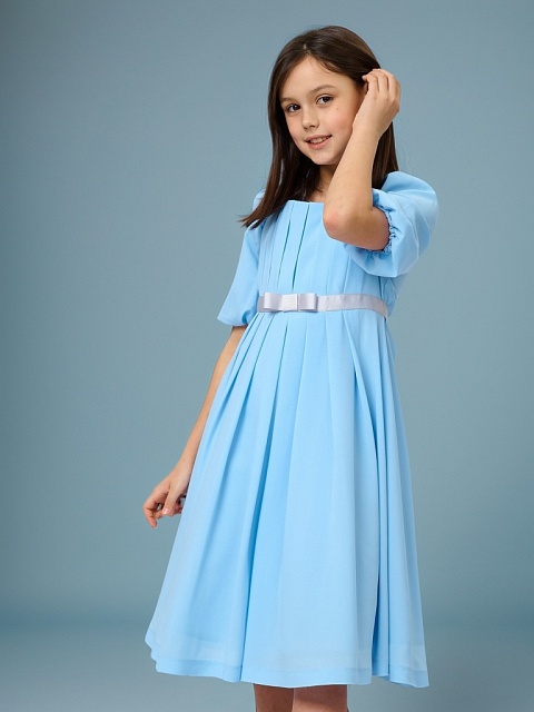 Платье с драпировкой в романтическом стиле