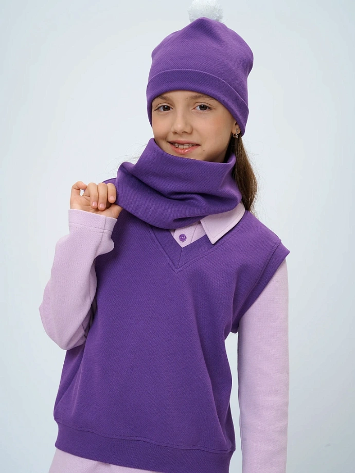 Снуд на флисовой подкладке в цвете: Фиолетовый Ole! Twice - фото 1