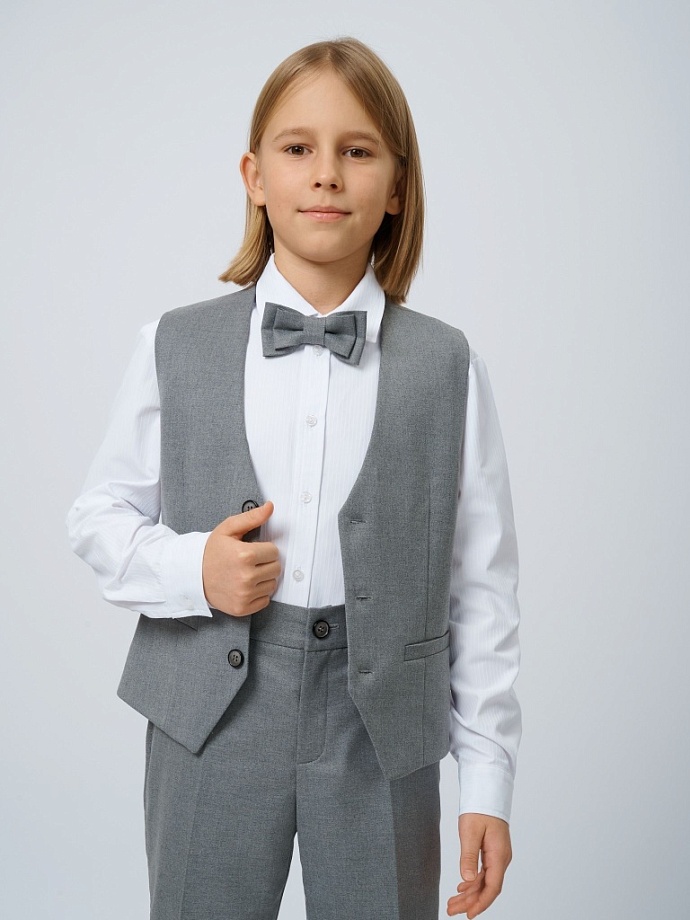 Жилет классический унисекс в цвете: Серый Ole! Twice - фото 6