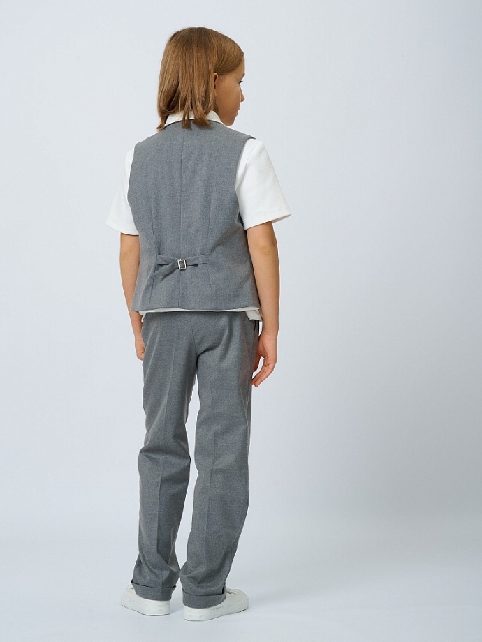 Жилет классический унисекс с шевроном в цвете: Серый Ole! Twice - фото 2