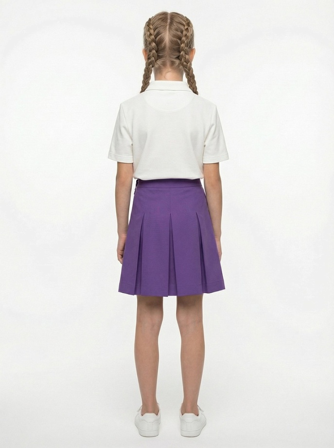 Юбка-шорты в складку в цвете: Фиолетовый Ole! Twice - фото 2