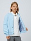 Бомбер из футера с шевроном в цвете: Голубой Ole! Twice - фото 3