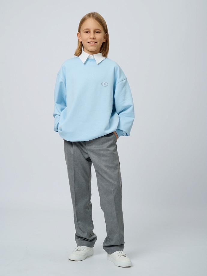 Брюки базовые в цвете: Серый Ole! Twice - фото 4