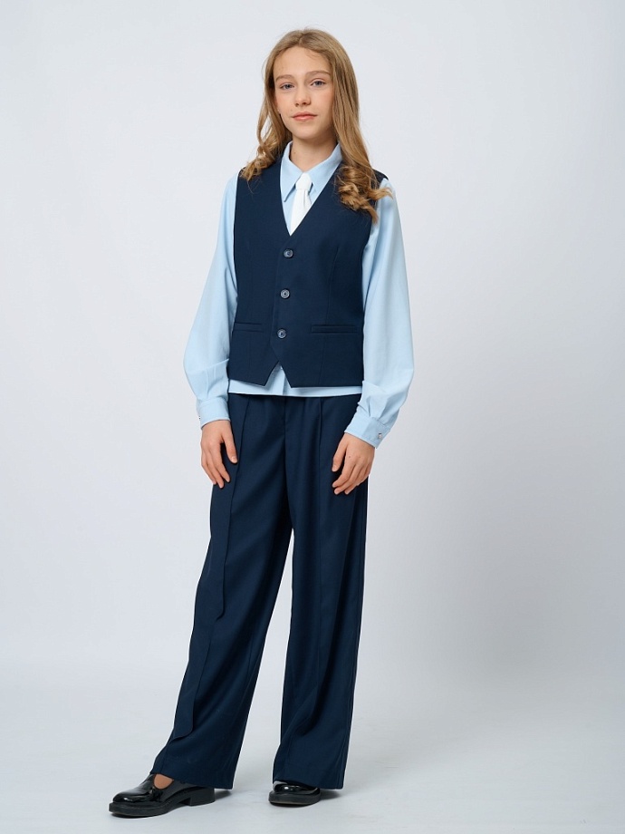 Жилет классический в цвете: Синий Ole! Twice - фото 5