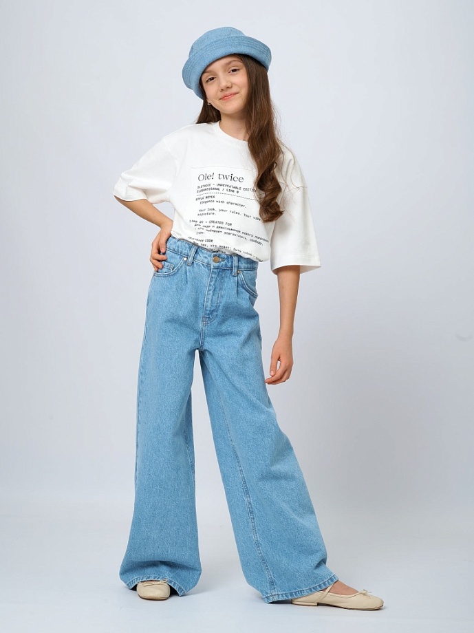 Футболка с нашивным принтом Ole!twice в цвете: Молочный Ole! Twice - фото 5