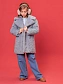 Меховое пальто с натуральным утеплителем в цвете: Голубой Ole! Twice - фото 6