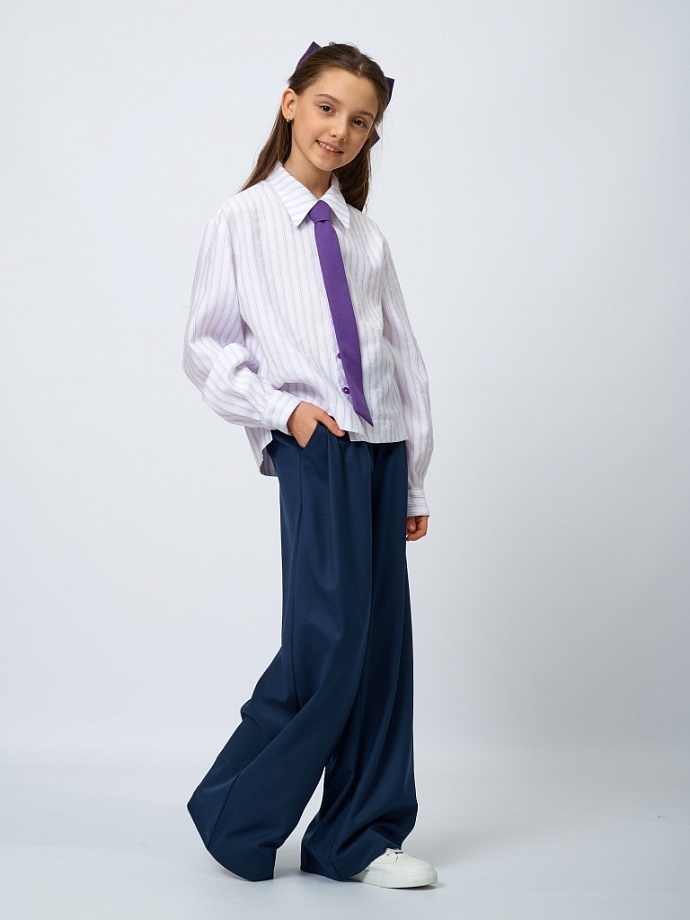 Рубашка укороченная из модала в цвете: Белый Ole! Twice - фото 2