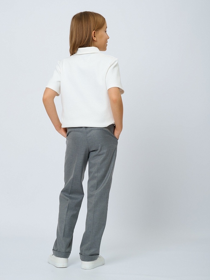 Поло с коротким рукавом унисекс с шевроном в цвете: Белый Ole! Twice - фото 2