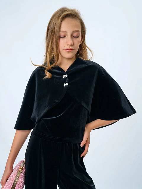 Накидка-болеро из бархата