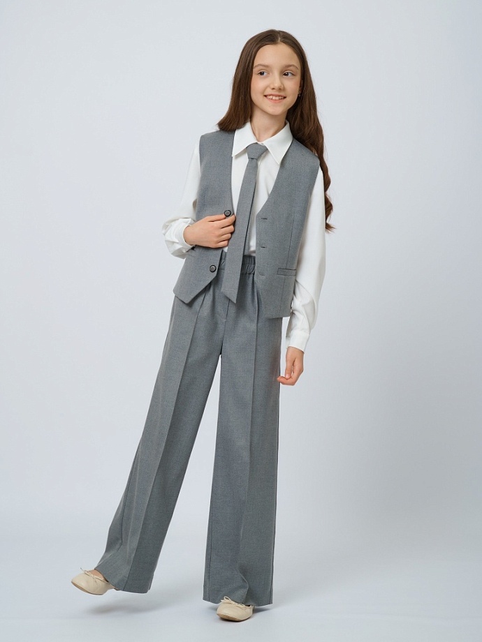 Брюки  широкие (палаццо) на резинке в цвете:  Ole! Twice - фото 5