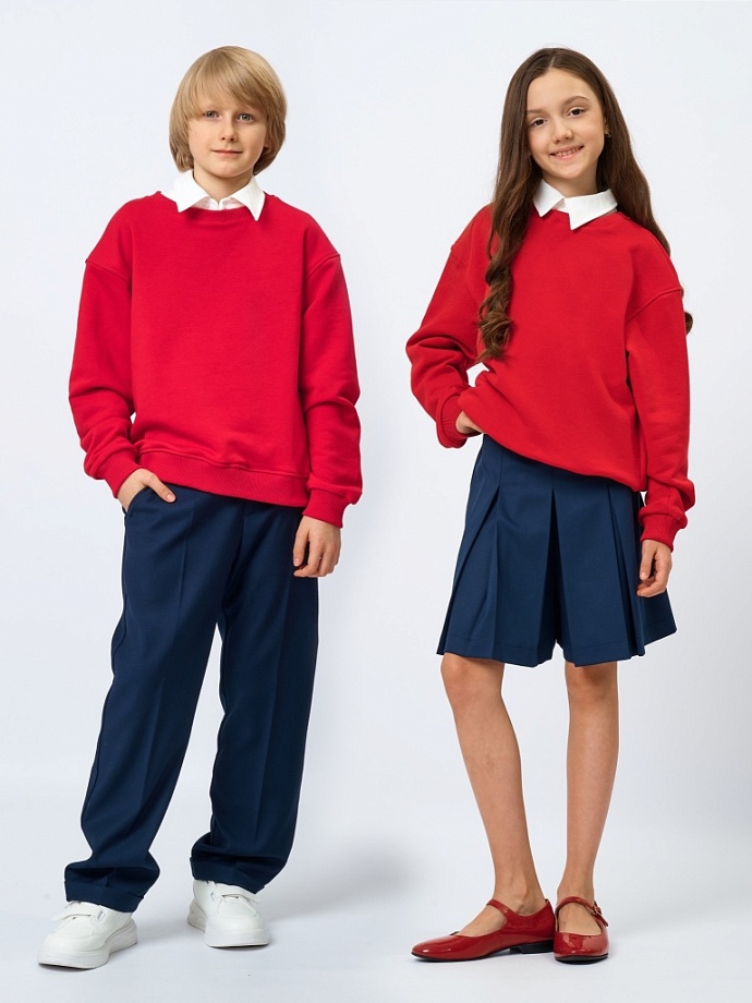 Свитшот со съемным воротником в цвете: Красный Ole! Twice - фото 1