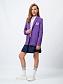 Жакет-пиджак прямого кроя в цвете: Фиолетовый Ole! Twice - фото 3