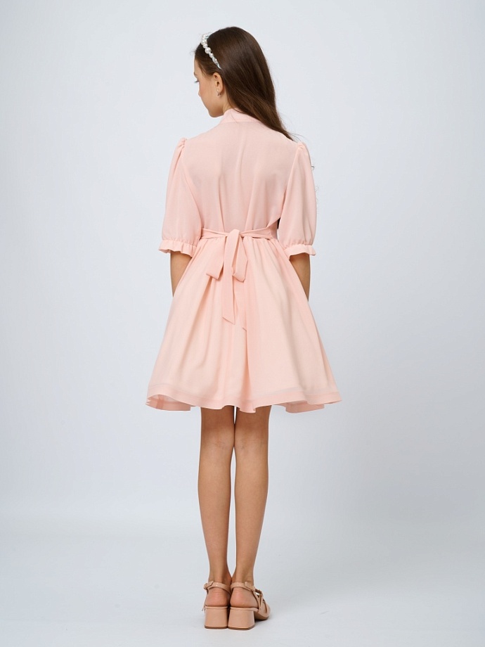 Платье с бантом в цвете: Розовый Ole! Twice - фото 4