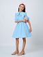 Платье с бантом в цвете: Голубой Ole! Twice - фото 4