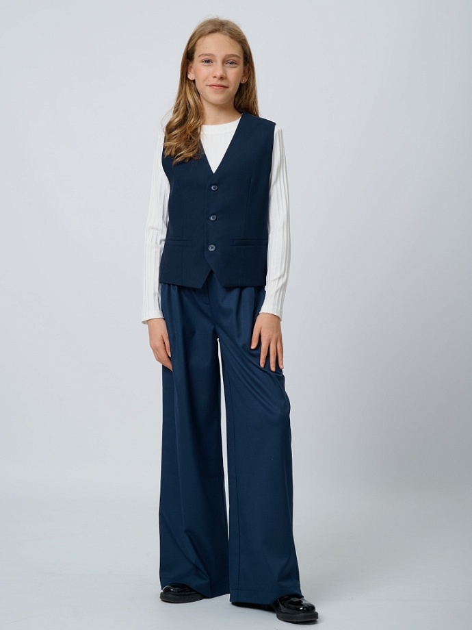 Жилет классический в цвете: Синий Ole! Twice - фото 8