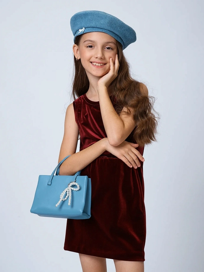 Топ из бархата в цвете: Бордовый Ole! Twice - фото 3