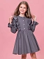 Платье с оборками и декоративными пуговицами в цвете: Серый Ole! Twice - фото 5