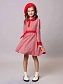 Платье с контрастным воротником и манжетами в цвете: Красный Ole! Twice - фото 10
